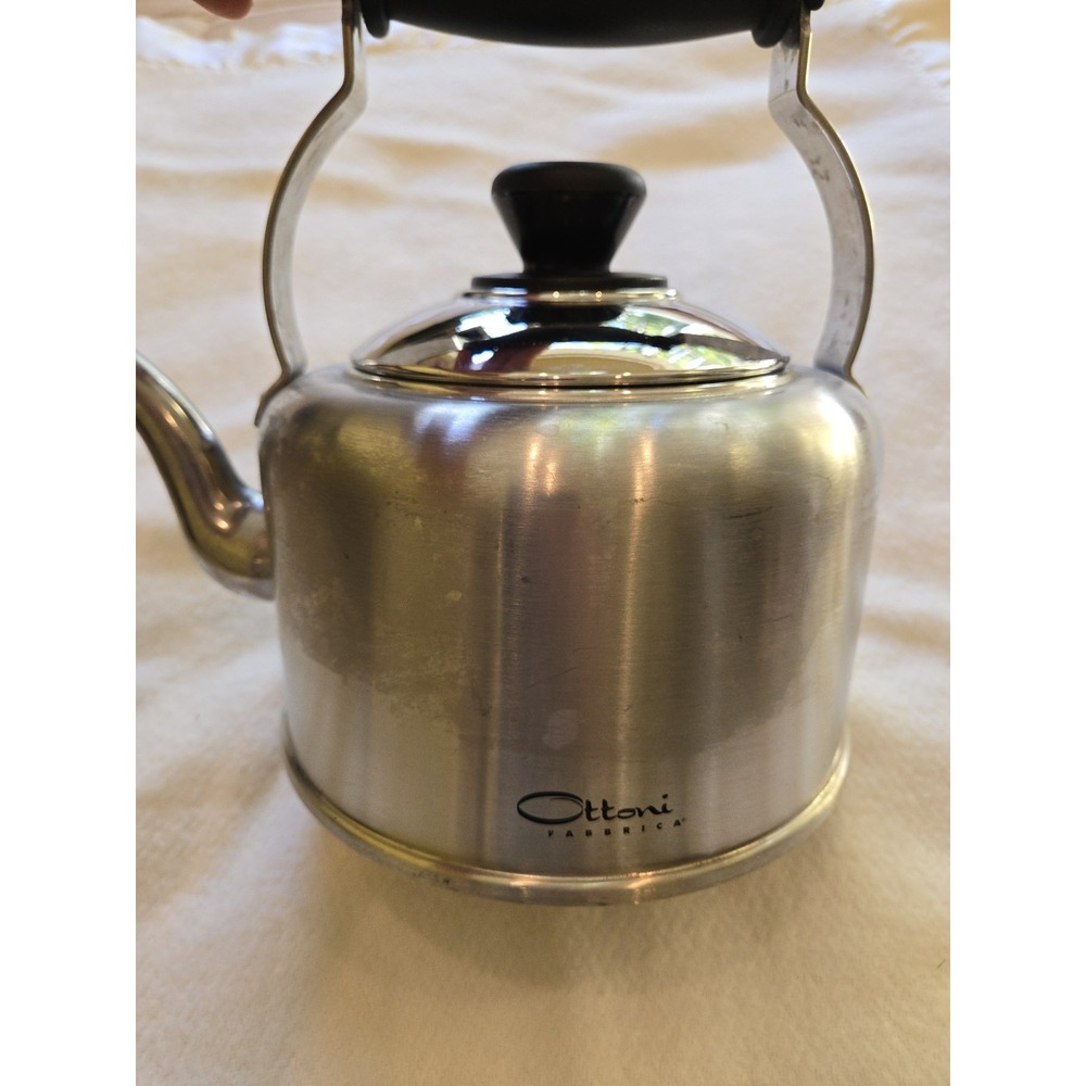 Ottoni Fabrica Kettle Polished Stainless Steel Stovetop